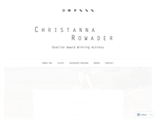 Tablet Screenshot of christannarowader.com